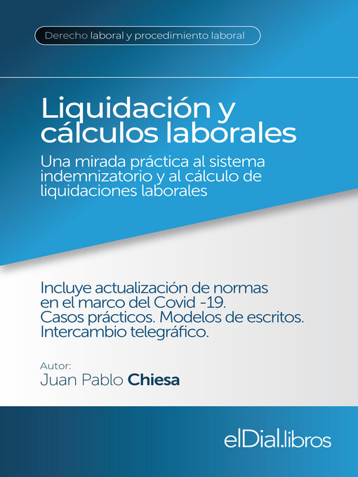 Title details for Liquidación y cálculos laborales by Juan Pablo Chiesa - Available